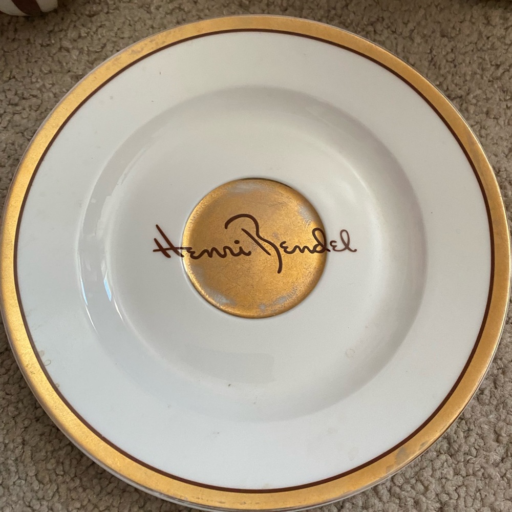 Henri Bendal bone China small tea cup plate